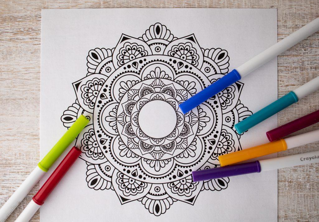 coloring pages mandala easy