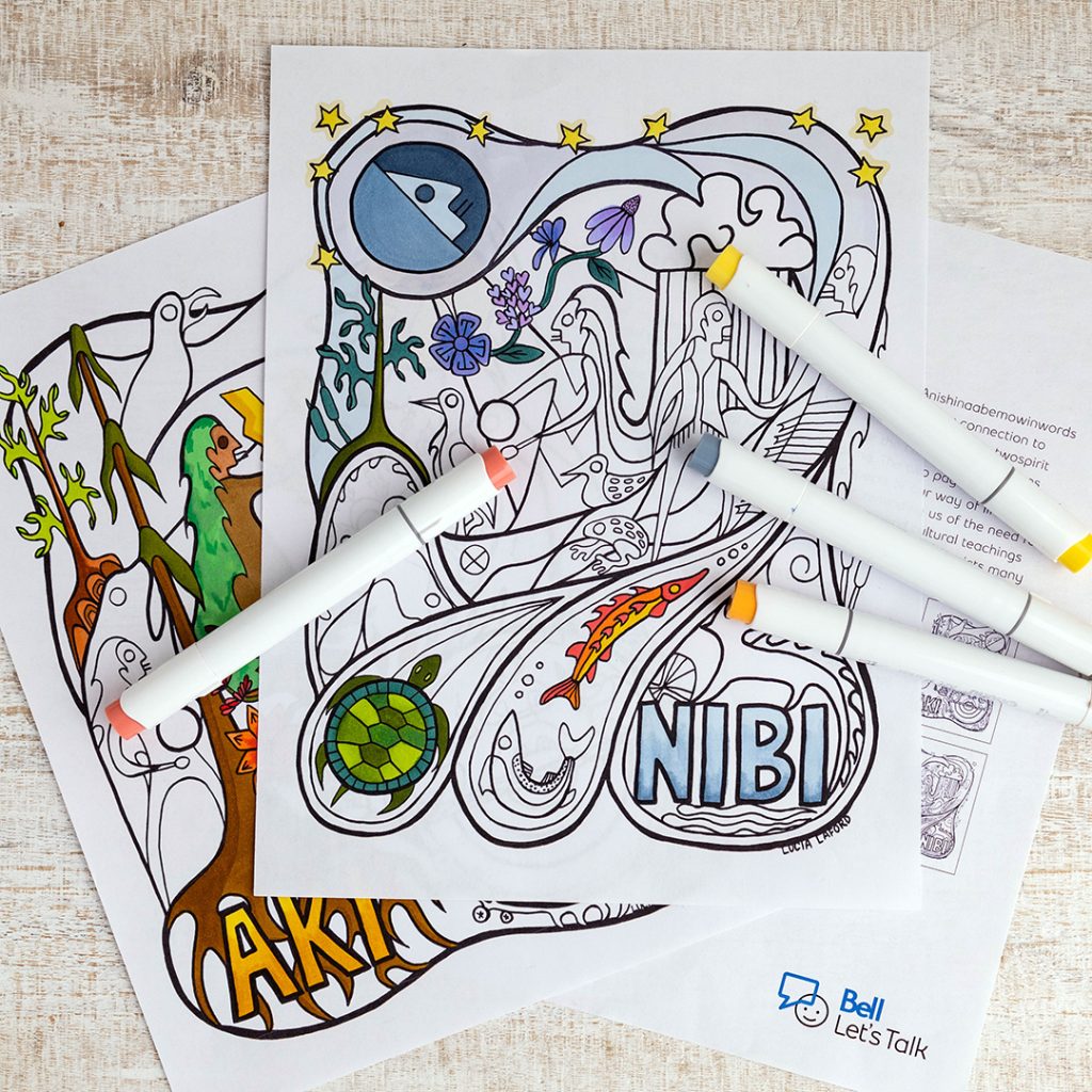 Lucia Laford Bell Let's Talk Colouring Pages